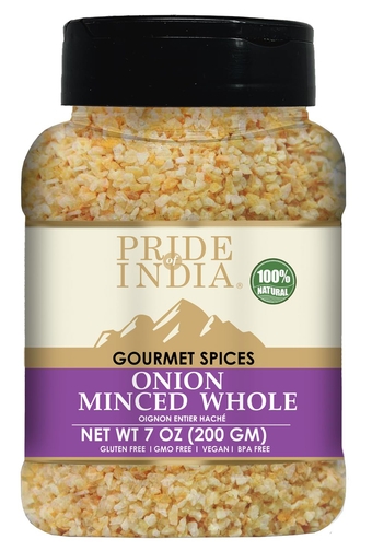 of - Minced Onion 7 oz (200 gm)- Ready to Use Fresh Onion- Time Saving Sweet & Salty Flavoured Ingredient- Perfect for Ramen, Soups, Meatballs, Marinades, Sauces, Dips & Stews- Gluten Free, Vegan, Non-GMO
