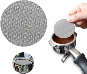 2pcs Espresso Puck Screen - 53.5mm,1.7mm Thickness 150μm Espresso Filter Screen - Mesh Coffee Reusable Filter For Espresso Portafilter Filter Basket 54mm - Made With 316 Stainless Steel (53.5MM)