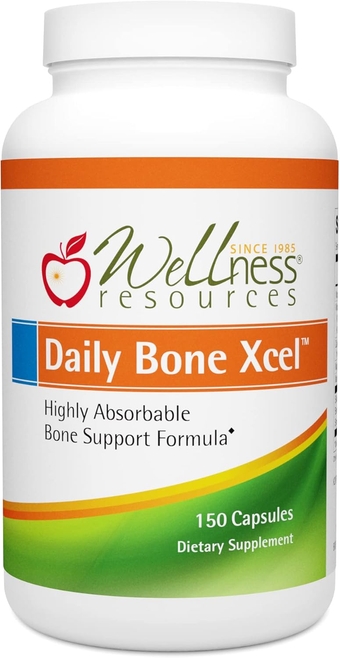 Daily Bone Xcel High Absorption Calcium with Vitamin D, K1, K2 (150 Capsules)