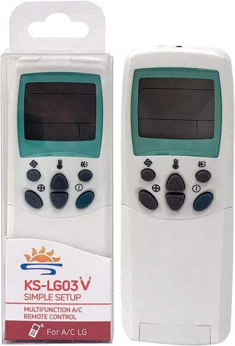 KS-LG03V Universal Remote Control Compatible with LG Air Conditioner, AC Remote Control with Same Functions as Original
