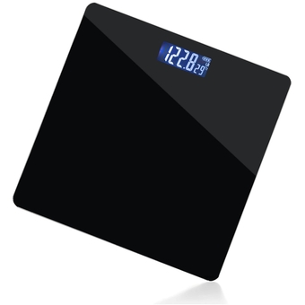 &  Digital Body Weight Bathroom Scale Smart Scale Step-on Technology with Easy Read LCD (Up to 400 Pounds) Perfect Digital Home Scale, Highly Accurate Scale for Body Weight (Black)