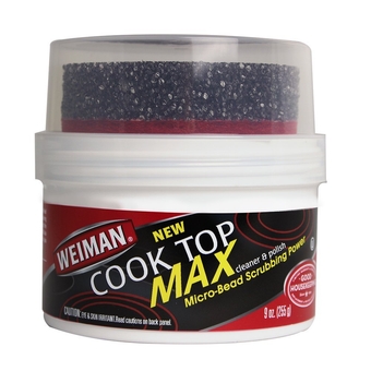 Cooktop Cleaner Max - 9 Ounce - Easily Remove Burned-On Food, Grease and Watermarks, Leaving Your Glass Cook Top Sparkling