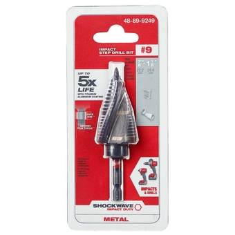 Fits Milwaukee 48-89-9249 7/8" - 1-1/8" Shockwave Impact Duty Step Bit