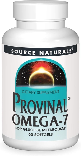 SOURCE NATURALS Provinal Omega-7 Soft Gel, 60 Count