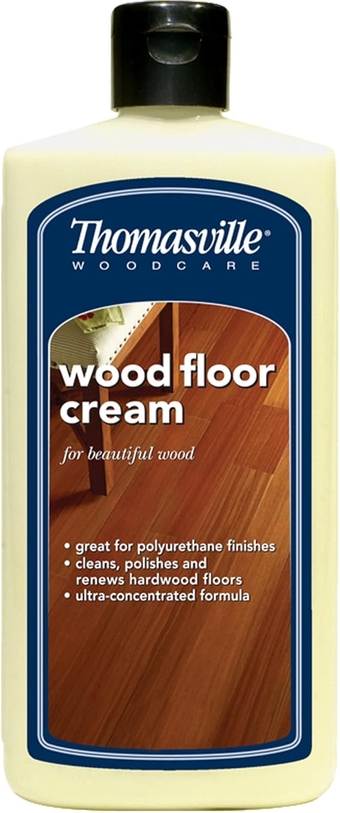 WOOD FLOOR CREAM - Multisurface Wood Cleaner and Polish Furniture Quick Shine Restorer Protector Kitchen Cabinets Surface Cleaner House Cleaning Supplies Home Improvement - 16 Oz