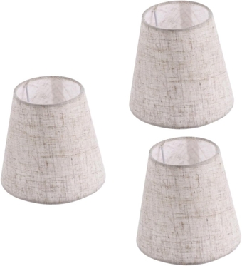 3 Pcs Fabric Lampshade Desktop Accessories Lamp Shade for Table Lamps Floor Lamp Shade Linen Cloth Lampshade Menorah Bulbs Chandelier Black Dust Cover for Lamp Dining Table Fixture
