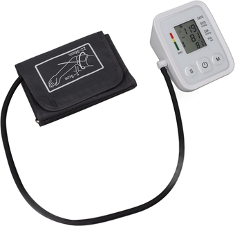 Blood Pressure Meter Large Digital Display Blood Pressure Machine Voice Broadcast Battery Powered Quick Results for Home