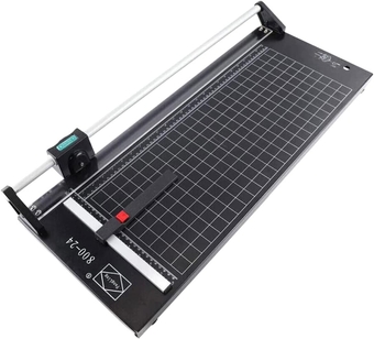 US Stock - 24 Inch Manual Precision Rotary Paper Trimmer, Sharp Photo Paper Cutter, Rotary Paper Cutter Trimmer