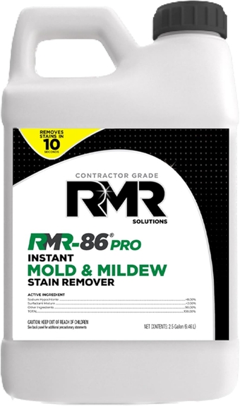 -86 Pro Instant Mold Stain and Mildew Stain Remover - Contractor Grade Cleaning Solution, Professional Quality Formula, 2.5 Gallon