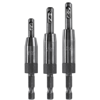 3-Piece Self Centering Drill Bit Set Replacemnt for Bosch Self Centering Drill Bit Set Clic-Change 1/4 Inch Self-Centering Drill Bit Set.