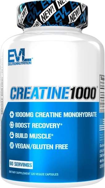 Pure Creatine Monohydrate Capsules 1000mg Nutrition Pre and Post Workout Recovery Vegan Creatine Pills for Muscle Gains and Muscle Recovery Supplement - Creatine Muscle Builder for Men