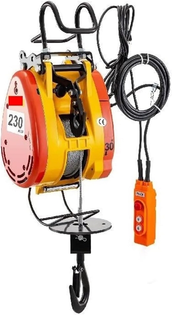 Cable Winch 230 Kg Electric Lifting Hoist 1300 W Winch-Hoist Cable 30 M for Garage Workshop Lifting Heavy Load