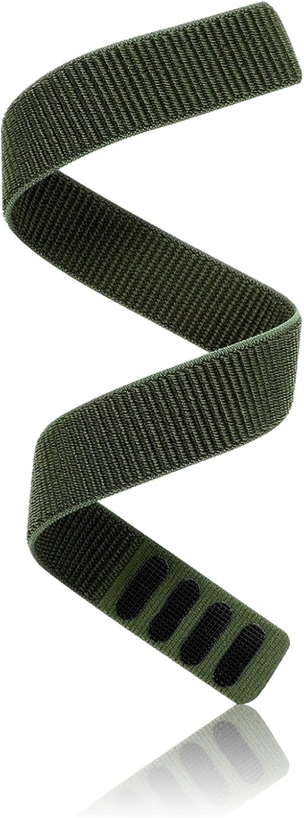 Hook and Loop Band Compatible with Garmin Instinct/Fenix 6/Fenix 5/Fenix 7/EPIX 2/Fenix 6 Pro/Sapphire/Forerunner 955, 22mm Breathable Nylon Sport Ankle Band Wristband ArmBand for Men