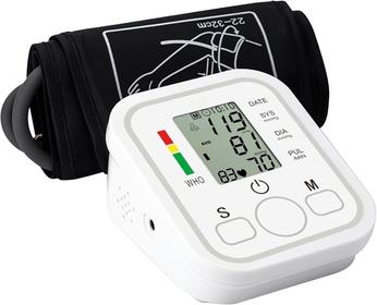 Digital Smart Upper Automatic Arm Blood Pressure Monitor Machine with Adjustable Wide Range Cuff Fits Standard to Large Adult Arm with Voice Prompt for 2 People 99 Groups Data Storage
