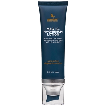 MAG I.C. Lotion ⎸ 100% Natural Magnesium Lotion for Effective Relief ⎸ Topical Magnesium, Perfect to Cool and Soothe Skin ⎸ Gently Exfoliates and Opens Pores (90mL)