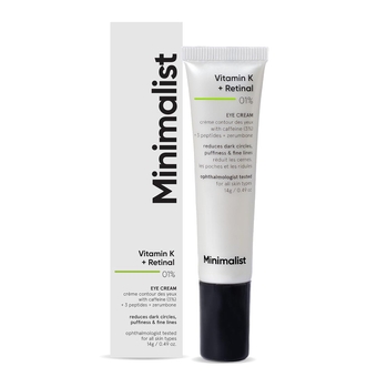 Under Eye Cream | Reduces Dark Circles, Puffiness, Wrinkles & Fine Lines | With Caffeine, Vitamin K & Retinal | For Women & Men | 0.49 oz / 14 gm