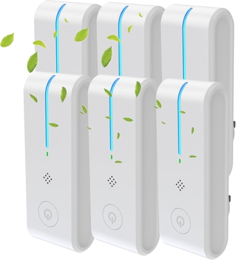 Mini Home Plug-in Air Purifier, Air Purifier, Power Saving, Silent Suitable Portable Air Purifier for home, bathroom, living room, bedroom, hotel, pet room, toilet（6 pack ）