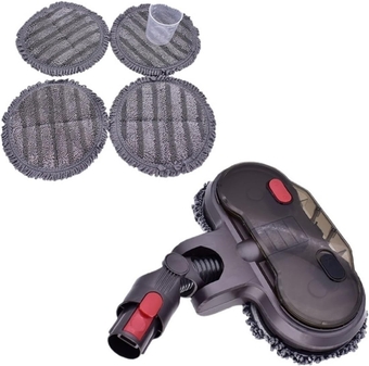 Replaceable Parts with Water Tank Mop Head Mop Pads Water Cup Electric Wet Dry Mopping Head，Compatible for Dyson V7 V8 V10 V11