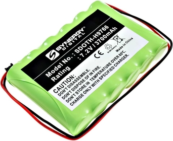 Alarm System Battery Compatible with ADT Impassa 9057 Wireless Control Panel, (Ni-MH, 7.2V, 3700mAh) Ultra High Capacity, Replacement for DSC 6PH-H-4/3A3600-S-D22 Battery