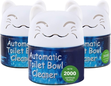 Automatic Toilet Bowl Cleaner | Long-Lasting Toilet Cleaner Tablets in Bottle | Septic Safe Toilet Tank Tablet Drop Ins | Clean and Prevent Stain Build Up | 3 Count