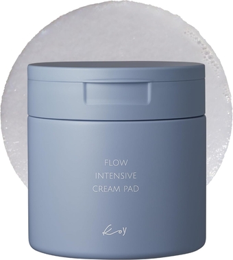 Flow Intensive Cream Toner Pad - Facial Toner Mask Pads for Skin Barrier Repair - Massive Amount of Essence for Hydrating and Soothing - Hypoallergenic Tested - Korean Skin Care, 50 Pads