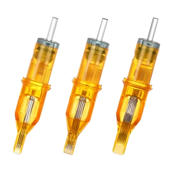 Tattoo Cartridge Needles,  30pcs Assorted RM Round Curved Magnum Disposable Sterilized Tattoo Needle Mixed 7RM 9RM 11RM Sizes for Pen Rotary Machine Tattoo Supplies