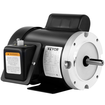 Electric AC Motor, 1725rpm 3/4HP Single Phase 56 Frame Air Compressor Motor Reversible 5/8" Shaft Diameter Electric Motor for Air Compressor General Equipment, 115/230VAC