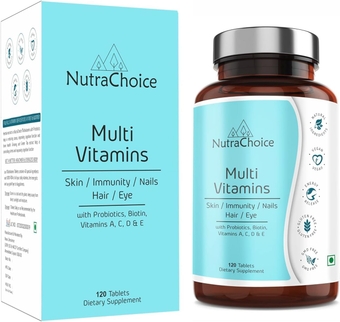Multivitamin Tablet for Men & Women (120 Tablets) with Probiotics, Vitamin C, E, B12, Zinc, Bones, Biotin, Amino Antioxidants for Healthy Hair, Strength, Stamina, Skin & Nails.