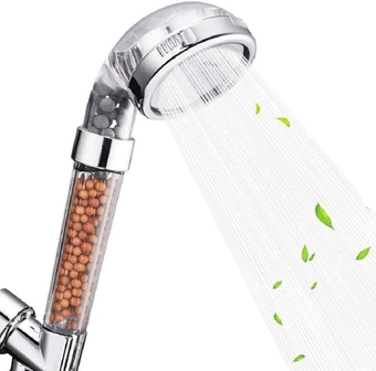 Shower Head,  Adjustable Filter Anion Showerheads, High Pressure Water Saving Universal Handheld Showers for Hard Water Low Water Pressure, As show (FSSH0001)