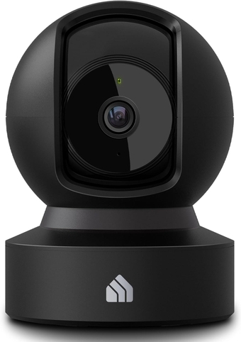 2023 New Indoor Pan-Tilt Security Camera, 1080p HD Dog Camera w/Night Vision, Motion Detection for Baby & Pet Monitor, Cloud & SD Card Storage, Works w/Alexa & Google Home, 2.4G WiFi (EC71)