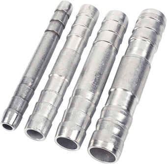 #6#8#10#12 Hose Barb, Straight Splice Push in Fitting Aluminium A/C Refrigerant Hose Barb Fitting 3/8 1/2 5/8 3/4