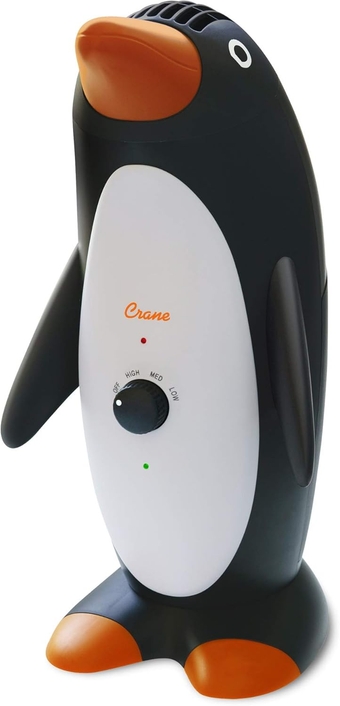 Adorable Penguin Air Purifier with True HEPA Filter EE-5065, Germicidal UV Light, 150 Sq Feet Coverage, 3 Speed Control, Washable Particle Filter