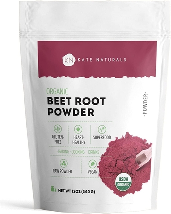 Beet Root Powder for Baking & Smoothies (8 oz) USDA Organic Beetroot Powder & Nitric Oxide Supplement for Increase Energy & Stamina Pre Workout. Gluten Free Organic Beet Powder