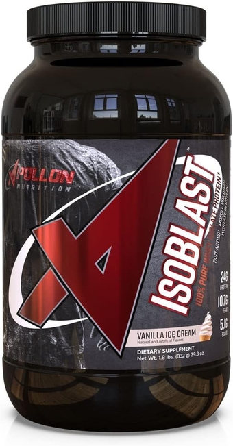 Isoblast | Isoblast - 100% Pure Whey Isolate Protein, Recovery, BCAA, EAA, Muscle Building | (Vanilla Ice Cream)