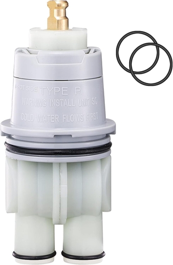 RP46074 Valve Cartridge Assembly Replacement for Delta 13/14 Series Single Handle Shower Faucet, Type P Shower Cartridge, Universal Valve Cartridge Assembly