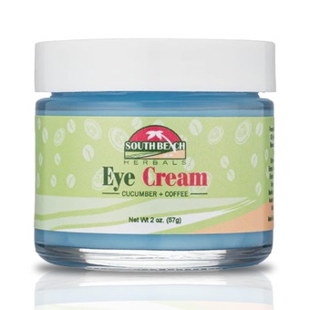 South Beach Herbals Cucumber & Coffee Anti Aging Eye Cream - Brightening and Tightening Anti Wrinkle Under Eye Treatment for Women and Men - Eye Cream for Dark Circles and Puffiness (2 oz.)