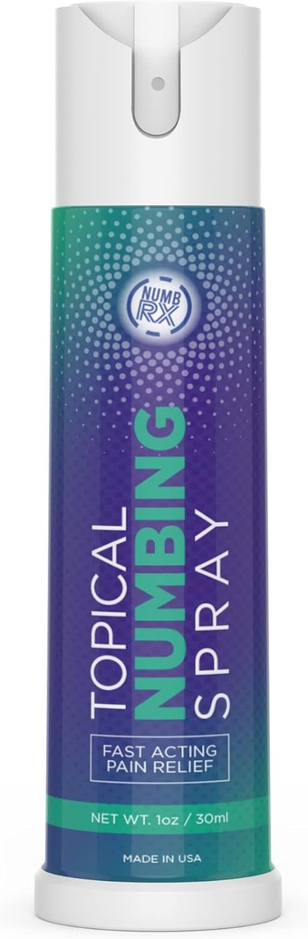Lidocaine Spray - Premium Topical Anesthetic Numbing Spray - Advanced Pain Relief Spray for Tattoo, Waxing, Microneedling, and Dermal Procedures - Numb Muscle Pain Relieving Spray - 1 oz