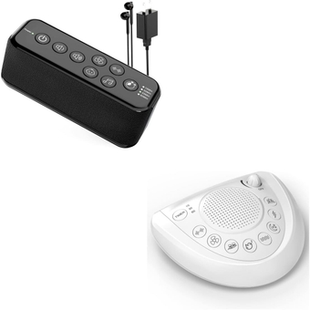 White Noise Machine for Adults with Headphone Jack, Auto-Off Timer, Noise Cancelling for Office Privacy