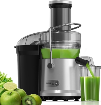 SiFENE Juicer, Rapid Juice Extractor Machine, 1000W Powerful Motor, Big 3.2'' Feed Chute for Whole Fruit & Veg Juicing, Easy to Clean, Red
