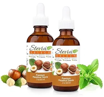 Hazelnut  Extract Liquid - Zero Calorie Sweetener - All Natural Liquid  Extract Sweetener Liquid - Pure  Liquid Sweetener - Keto Sweetener 2 Oz (2 Pack)