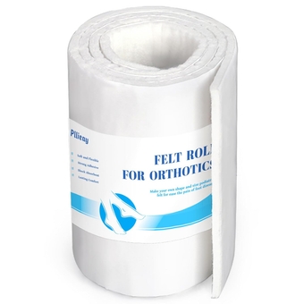 Felt Rolls with Adhesive Backing, Orthopedic Felt Roll 1/4" Thick 6" x1.1yd Quality Wool Rayon Blend for Provide Cushioning and Support in Pain Foot