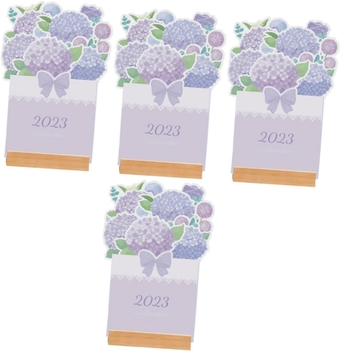4pcs 2023 Floral Desk Calendar Maid of Honor 2023 Tabletop Calendar 2023 Calendar Planner Flower Calendars 2023 Memo Calendar Bridesmaid Gifts Desktop Wedding Student Ornaments