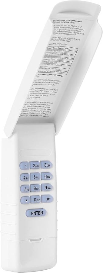 1Pack- 877LM Keyless Entry Wireless Keypad only for a Yellow Learn Button of Liftmaster/Chamberlain Garage Door Opener 3-Years-Warranty