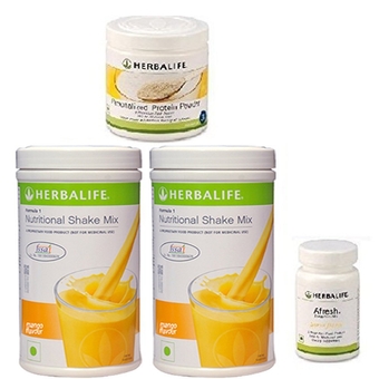Monthly Weight Loss Package: 2 Nos Formula 1 Mango + Personalized Protein Powder PPP + Afresh Lemon