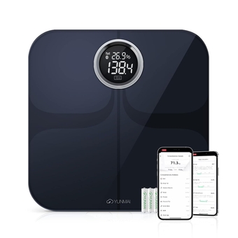 Premium Smart Body Fat Scale, Accurate Digital Bathroom Scale for Body Weight, Body Composition Analyzer with Health Monitor Sync Apps for Body Weight, Fat, Water, BMI, BMR, Best Gifts