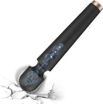 2023 New Upgraded Wireless Handheld Portable Relaxation Tools Full Body Muscle Deep Tissue Memory Function Cordless Tool Quiet Home Work Out Use Relieve Fatigue Pain Silicone Healthy-Black01