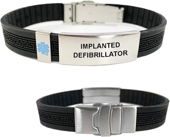 Implanted Defibrillator UltraSlim Designer Medical Alert ID Bracelet
