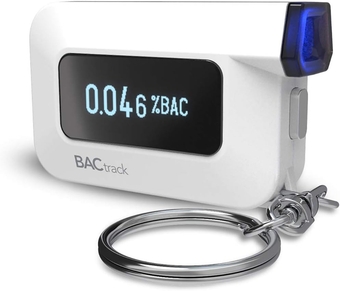 C6 Keychain Breathalyzer | Professional-Grade Accuracy | Optional Wireless Smartphone Connectivity | Compatible w/ Apple iPhone, Google & Samsung Android Devices | Apple HealthKit Integration