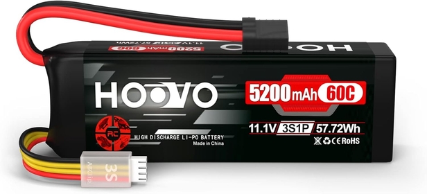 3S LiPo Battery 11.1V 5200mAh 60C TR Plug Softcase RC Battery for RC Car RC Truck Airplane Helicopter Boat Racing RC Hobby