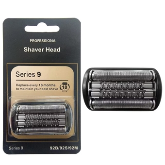 2023 92B Series 9 Pro Foil & Cutter Head Shaving Head for Braun (92B) All Series 9 Pro 9290cc, 9291cc, 9370cc, 9293s, 9385cc, 9390cc, 9330s, 9296cc(Black)